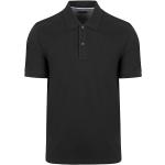 Schwarze Unifarbene Kurzärmelige OLYMP Kurzarm-Poloshirts für Herren Größe 3 XL 