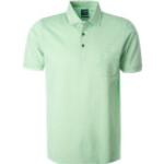 Grüne Bestickte Casual OLYMP Shirts mit Tasche aus Baumwolle für Herren Größe XL für den für den Frühling 