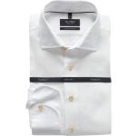 Reduzierte Weiße Langärmelige Kentkragen Hemden mit Kent-Kragen aus Leinen für Herren 