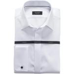 Weiße OLYMP Kläppchenkragen Hemden mit Kläppchenkragen aus Baumwolle für Herren Größe S 