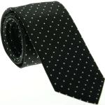 Schwarze OLYMP Schmale Krawatten aus Seide für Herren 