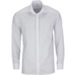 Weiße Unifarbene Langärmelige OLYMP Comfort Fit Kentkragen Hemden mit Kent-Kragen aus Baumwolle für Herren für den für den Frühling 