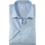 Blaue Kurzärmelige OLYMP Modern Fit Kentkragen Hemden mit Kent-Kragen aus Baumwolle für Herren Größe XXL 