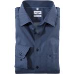 Reduzierte Marineblaue Langärmelige OLYMP Modern Fit Kentkragen Hemden mit Kent-Kragen aus Baumwolle für Herren Größe 3 XL 