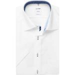 Reduzierte Weiße Unifarbene OLYMP Tendenz Hemden mit Kent-Kragen aus Baumwolle für Herren Größe XXL 