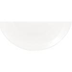 Weiße Runde Auflaufformen 28 cm aus Porzellan stapelbar 6-teilig 