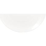 Weißes Rundes Porzellan-Geschirr 18 cm aus Porzellan stapelbar 12-teilig 