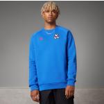 Blaue adidas Essentials Olympique Lyon Herrensweatshirts Größe M 
