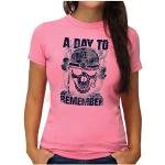 OM3® A Day to Remember T-Shirt | Damen | ADTR Hardcore Rock Hardrock Metal | M, Pink