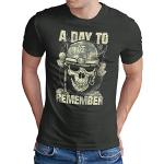 OM3® A Day to Remember T-Shirt | Herren | ADTR Hardcore Rock Hardrock Metal | Dark Grey, M
