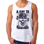 OM3® A Day to Remember Tank Top Shirt | Herren | ADTR Hardcore Rock Hardrock Metal | Weiß, L