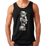 Schwarze Pin Up OM3 Star Wars Stormtrooper Print-Shirts für Herren Größe 3 XL für Partys für den für den Sommer 