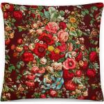 Rosa Blumenmuster Vintage Kissen aus Polyester maschinenwaschbar 