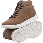 Ombre Hohe Schuhe für Herren Sneaker mit Schnürung Basic Shoes Braun/Schwarz T418, Braun 43