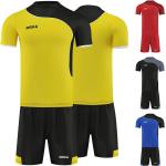 OMKA 6er Set Trikotsatz Fußball Handball Rugby Laufsport Volleyball Trikots, Farbe:Gelb, Größe:M