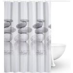 Weiße Textil-Duschvorhänge aus Textil 100x180 