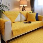 Gelbe Gesteppte Sofaüberwürfe & Sofaschoner schmutzabweisend 