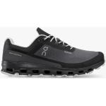 Schwarze On Cloudvista Trailrunning Schuhe mit Reflektoren für Herren Größe 43,5 