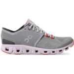 Reduzierte Graue On Cloud X Trailrunning Schuhe mit Strass aus Mesh Leicht für Damen Größe 36 