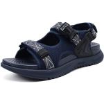 Reduzierte Blaue Outdoor-Sandalen mit Riemchen atmungsaktiv für Herren Größe 47 für den für den Sommer 