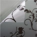 Ondeco - Beyond Drape Fensterfolie Sichtschutzfolie Milchglasfolie Motiv Tendril statisch Verschiedene Größen - Tendril schwarz - 60x200 cm
