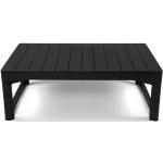 ONDIS24 Gartentisch »Lyon Table Lounge Tisch Beistelltisch höhenverstellbar«, aus hochwertigem Kunststoff gearbeitet, UV- und witterungsbeständig