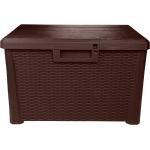 Braune Ondis24 Auflagenboxen & Gartenboxen aus Kunststoff UV-beständig 