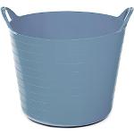 Blaue Ondis24 Runde Wäschekörbe & Wäschepuffs aus Kunststoff 