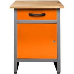 Orange Ondis24 Nachhaltige Werkbänke mit Schublade 