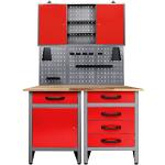 Rote Ondis24 Nachhaltige Werkbänke mit Schublade 