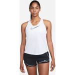 Reduzierte Weiße Nike Dri-Fit Tank-Tops aus Polyester für Damen Größe S für den für den Sommer 
