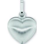 Silberne Elegante One Element Herzanhänger mit Herz-Motiv für Damen 