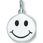 Silberne Elegante One Element Emoji Smiley Damenhalsketten & Damenhalsschmuck 