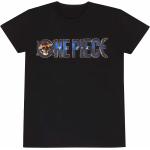 Schwarze One Piece T-Shirts aus Baumwolle Größe XL 