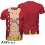 Bunte One Piece T-Shirts aus Polyester für Herren Größe L 