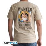Beige One Piece T-Shirts aus Baumwolle für Herren Größe XL 