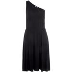 Schwarze LASCANA One Shoulder One-Shoulder-Kleider aus Jersey enganliegend für Damen Größe XS für den für den Sommer 
