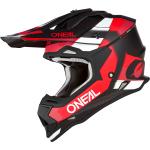 Oneal 2Series Spyde V23 Motocross Helm, schwarz-weiss-rot, Größe L