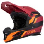 Rote O'Neal Fury MTB-Helme mit Visier 