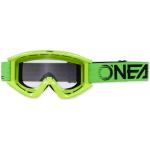 O'NEAL Motocross Brille Fahrradbrille Herren Damen B-Zero Goggle I MX MTB DH FR I Motorradbrille 100% UV-Schutz I Schlag & kratzfestes Glas I Grün I Größe One Size