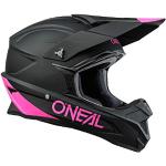 O'NEAL | Motocross-Helm | Kinder | MX Enduro | ABS-Schale, Komfort-Innenfutter, Lüftungsöffnungen für optimale Belüftung & Kühlung | 1SRS Youth Helmet SOLID V.24 | Schwarz Pink | Größe S