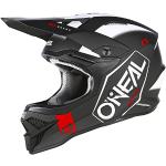 O'NEAL | Motocross-Helm | MX Enduro | ABS-Schale, Lüftungsöffnungen für optimale Kühlung | 3SRS Helmet HEXX V.23 | Erwachsene | Schwarz Weiß | Größe L (59/60 cm)