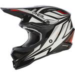 O'NEAL | Motocross-Helm | MX Enduro | ABS-Schale, Lüftungsöffnungen für optimale Kühlung | 3SRS Helmet Vertical V.23 | Erwachsene | Schwarz Weiß | Größe XXL (63/64 cm)
