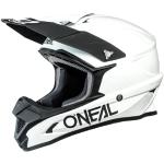 O'NEAL | Motocross-Helm | MX Enduro Motorrad | ABS-Schale, , Lüftungsöffnungen für optimale Belüftung und Kühlung | 1SRS Helmet Solid | Erwachsene | Weiß | Größe XS