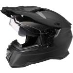 O'NEAL | Motorradhelm | Enduro Touring Adventure Street | Guter Fit, Pinlock und Bluetooth fähig, integrierte Sonnenblende | D-SRS Helmet Solid V.22 | Erwachsene | Schwarz | Größe XXL