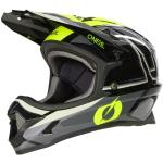 O'NEAL | Mountainbike-Helm Fullface | MTB DH Downhill FR Freeride | ABS-Schale, Magnetverschluss, übertrifft Robustes ABS | SONUS Helmet Split V.23 | Erwachsene | Schwarz Neon-Gelb | L