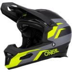 O'NEAL | Mountainbike-Helm | MTB Downhill | Robustes ABS, Ventilationsöffnungen für Luftstrom & Kühlung, ABS Außenschale | Fury Helmet Stage | Erwachsene | Schwarz Neon-Gelb | Größe S