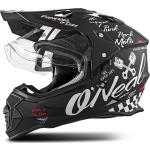 Oneal Sierra Torment Motocross Helm, schwarz-weiss, Größe S
