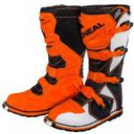 Orange O'Neal Herrenmotorradstiefel & Herrenbikerstiefel mit Schnalle aus Leder leicht Größe 48 