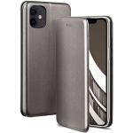 Taupefarbene Elegante iPhone 12 Hüllen Art: Flip Cases mit Bildern aus Leder klappbar für Herren mini 